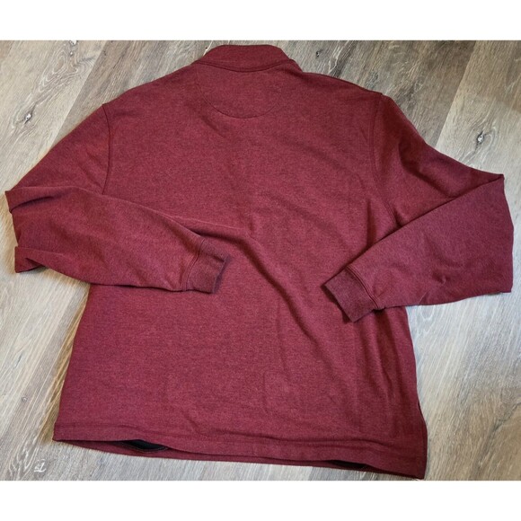 Callaway‎ Golf Pullover Heather Quarter Zip Athletic Maroon Size Med - Picture 2 of 5